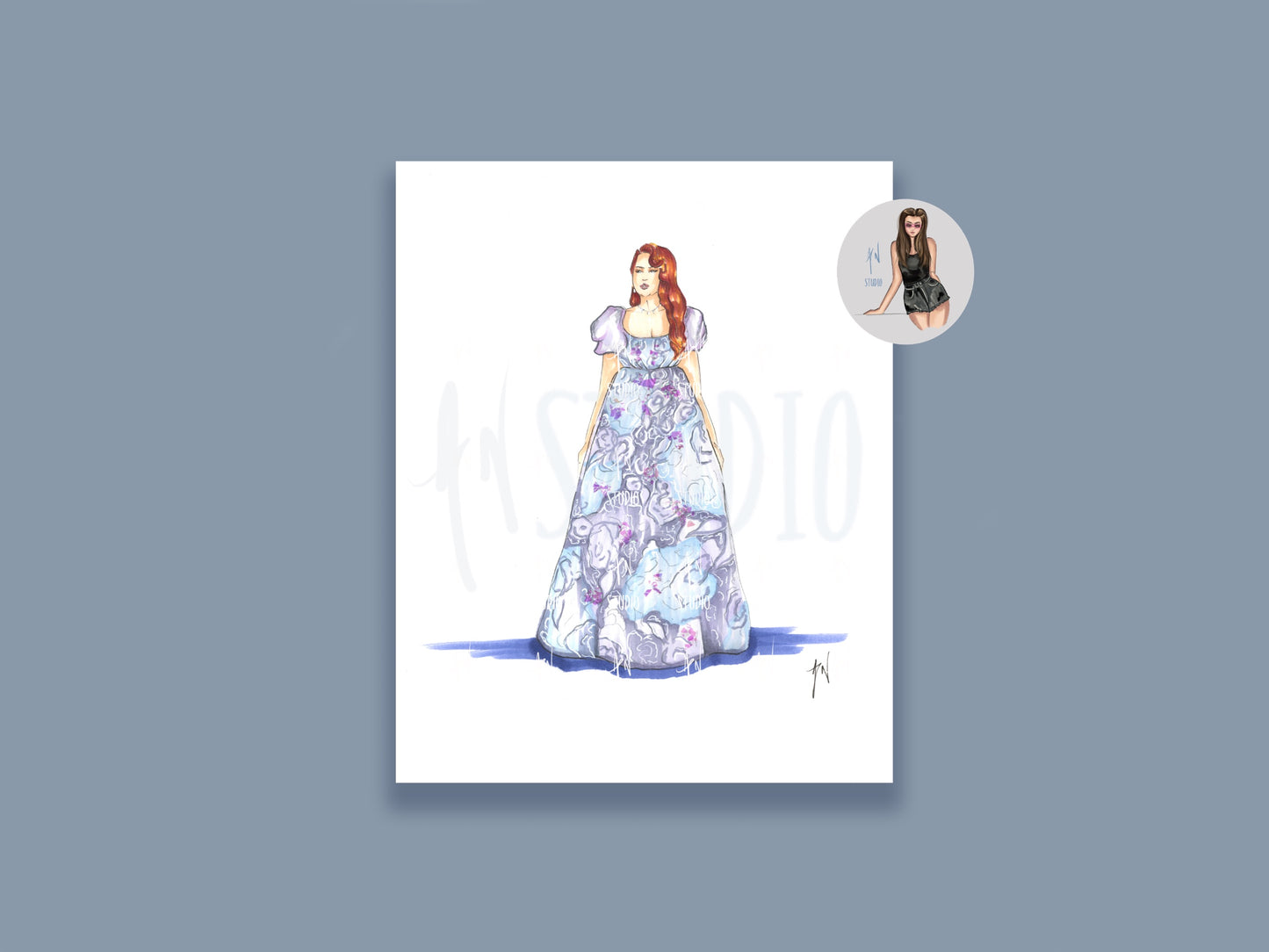 Miss Featherington Art Print image 0