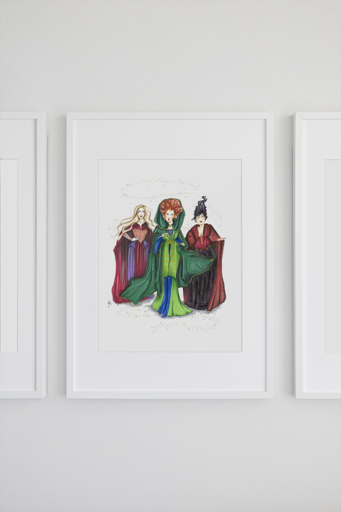 Witchy Sisters Art Print image 1