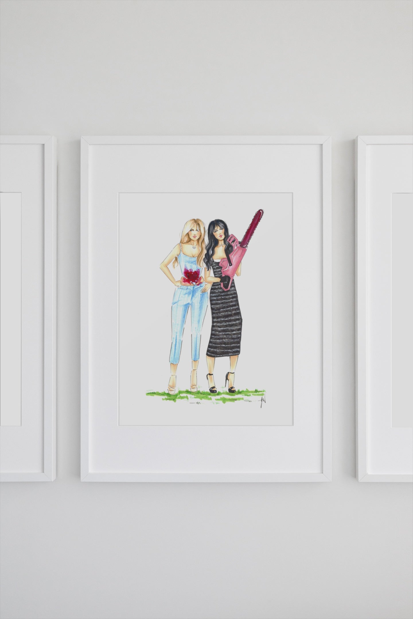 Gals Over Guys Art Print image 1