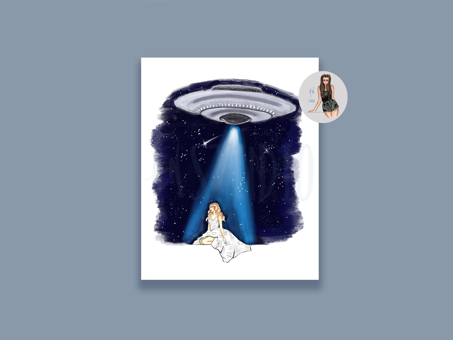 Staring At The Sky Art Print image 0