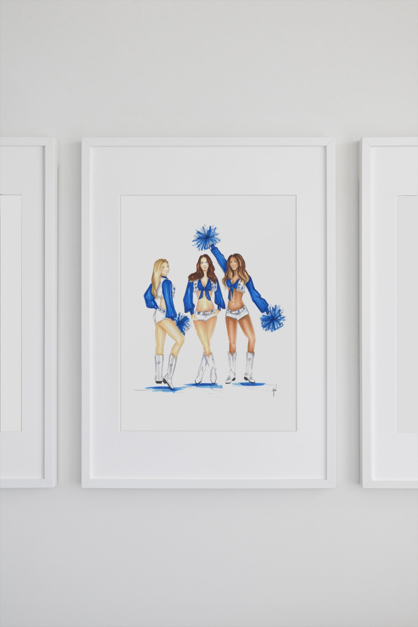 Dallas Cheerleaders Art Print image 1
