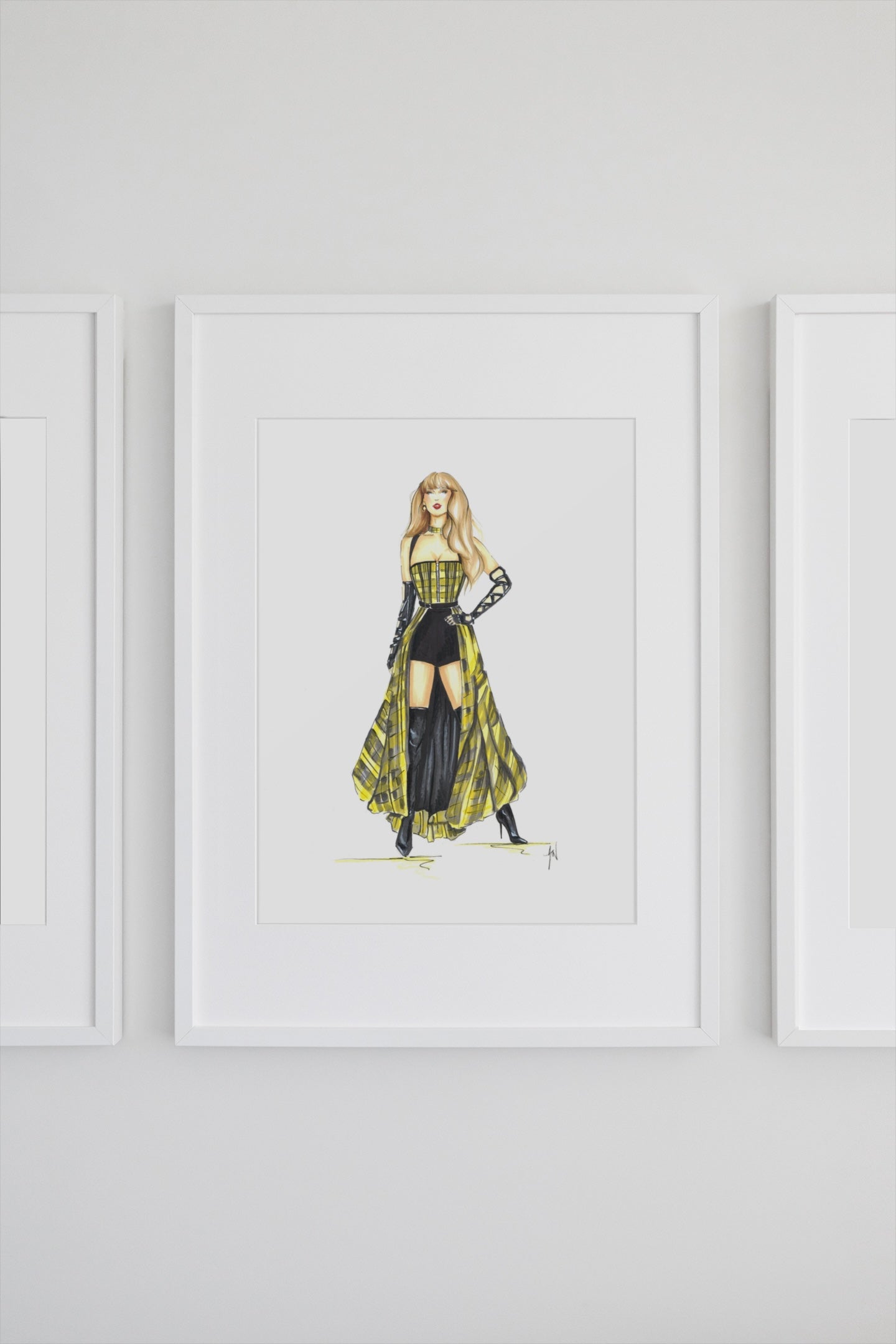 Tartan Punk Princess Art Print image 1