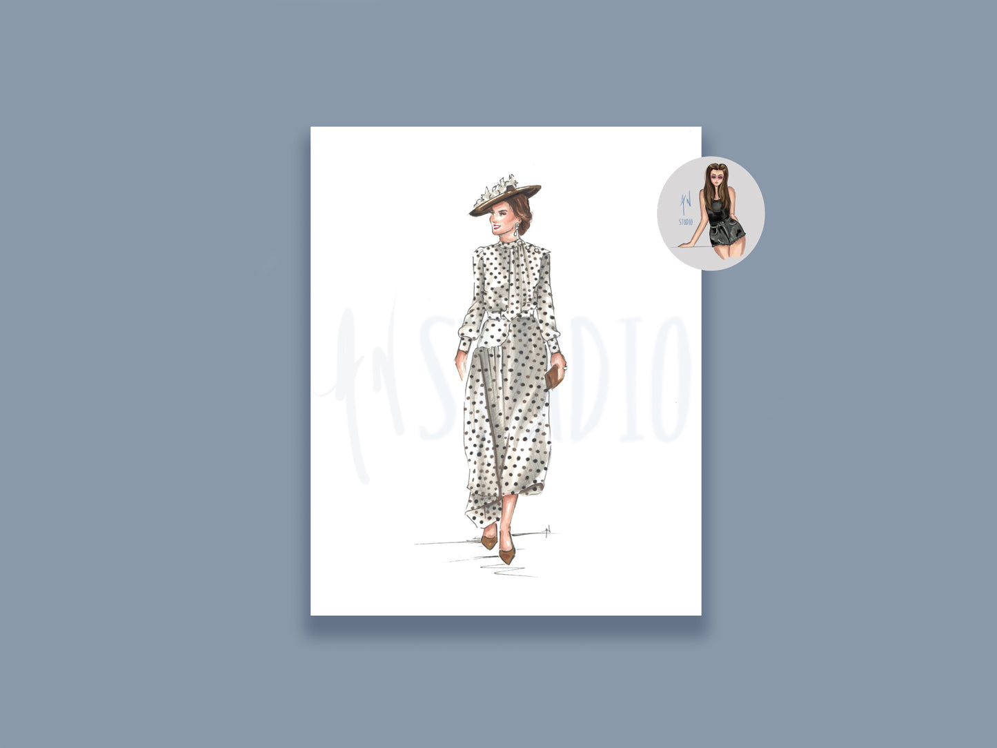 Kate's Polka Dots Art Print image 0