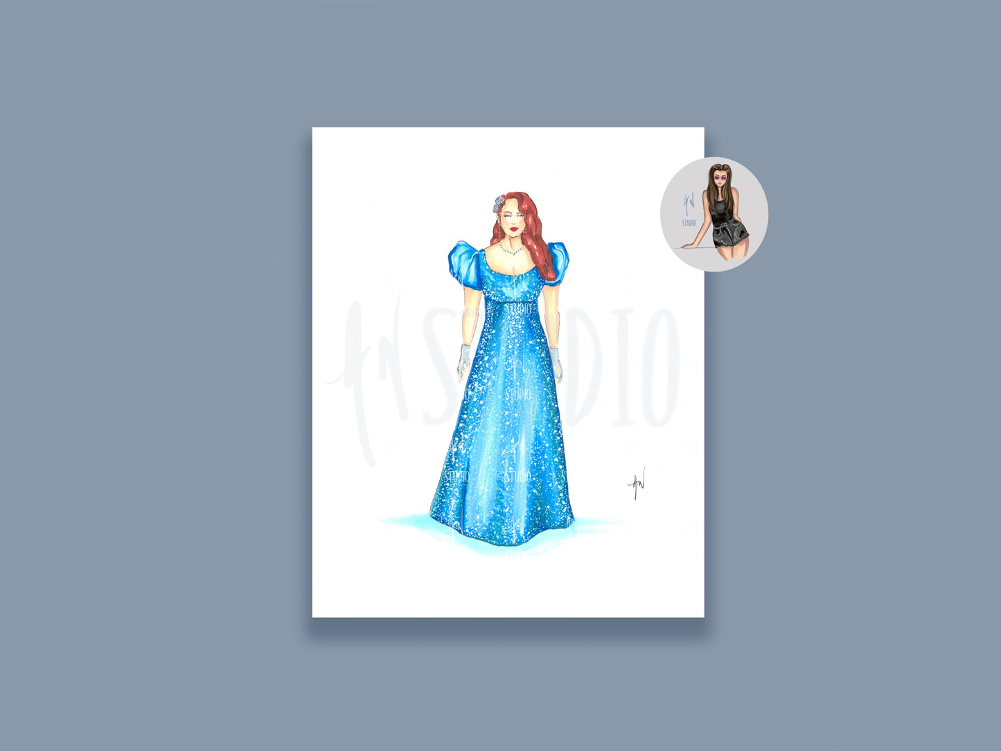 Miss Featherington Art Print image 0