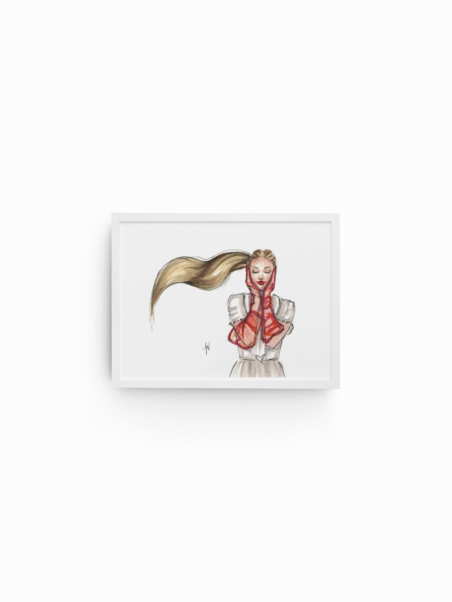 Ponytail Queen Art Print image 1