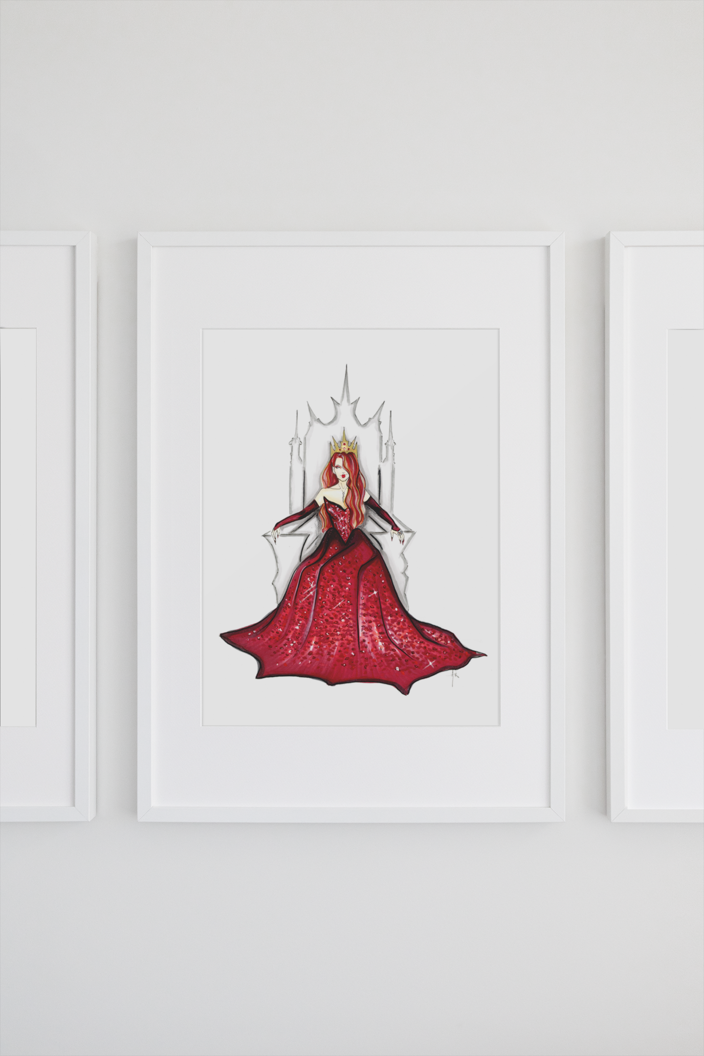 High Queen Under The Mountain Art Print image 1