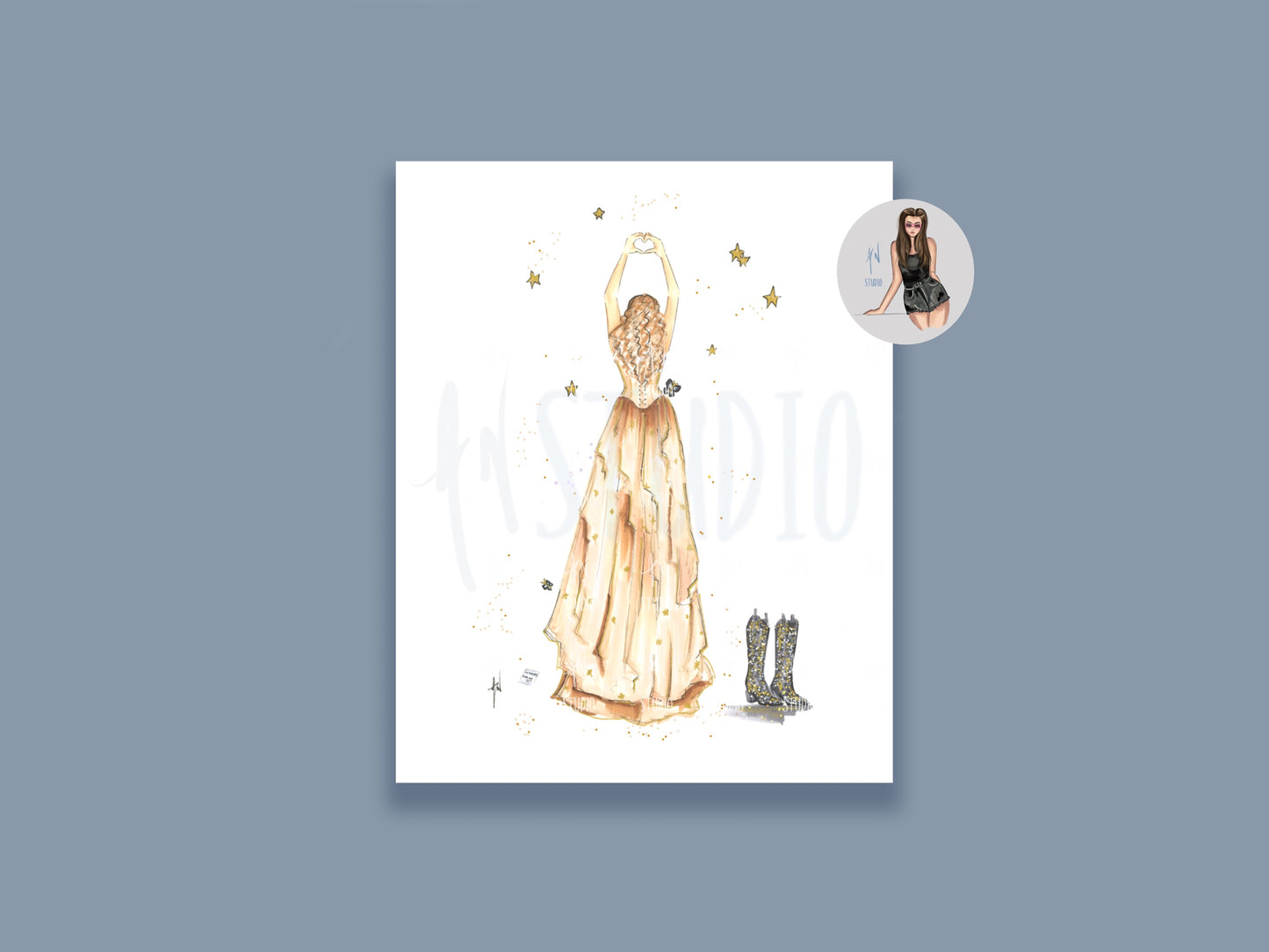 Golden Album Art Print image 0