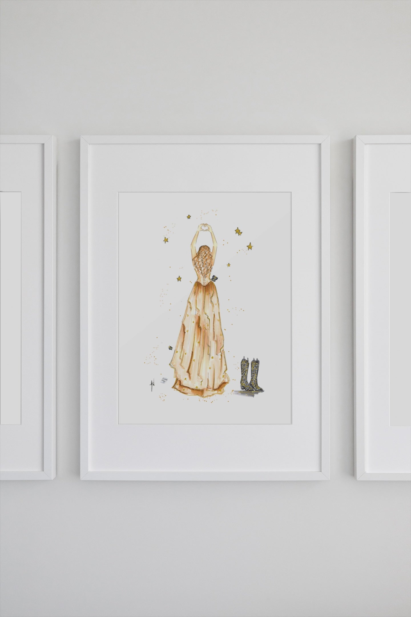 Golden Album Art Print image 1