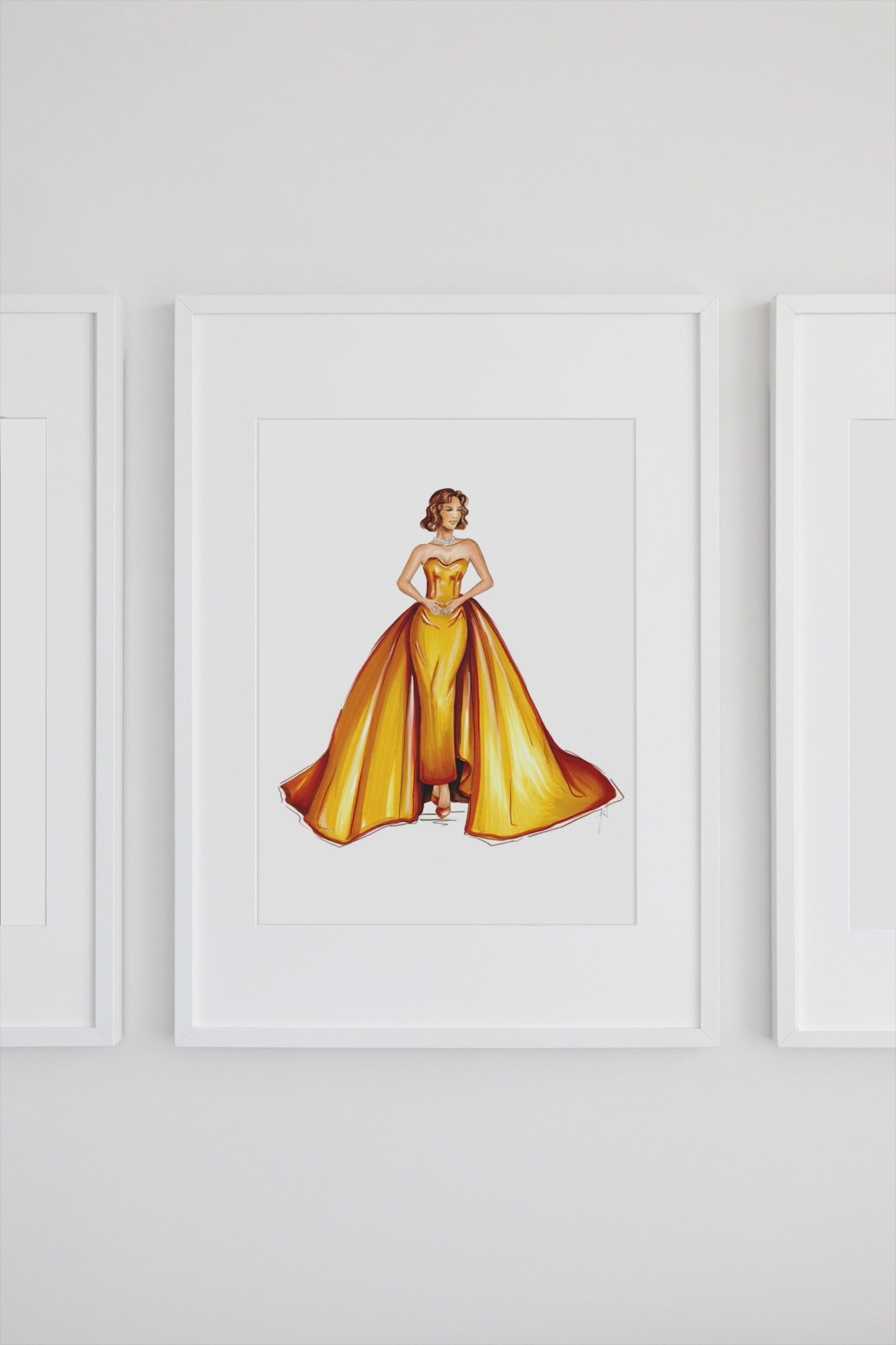 A Vision In Orange Art Print image 1