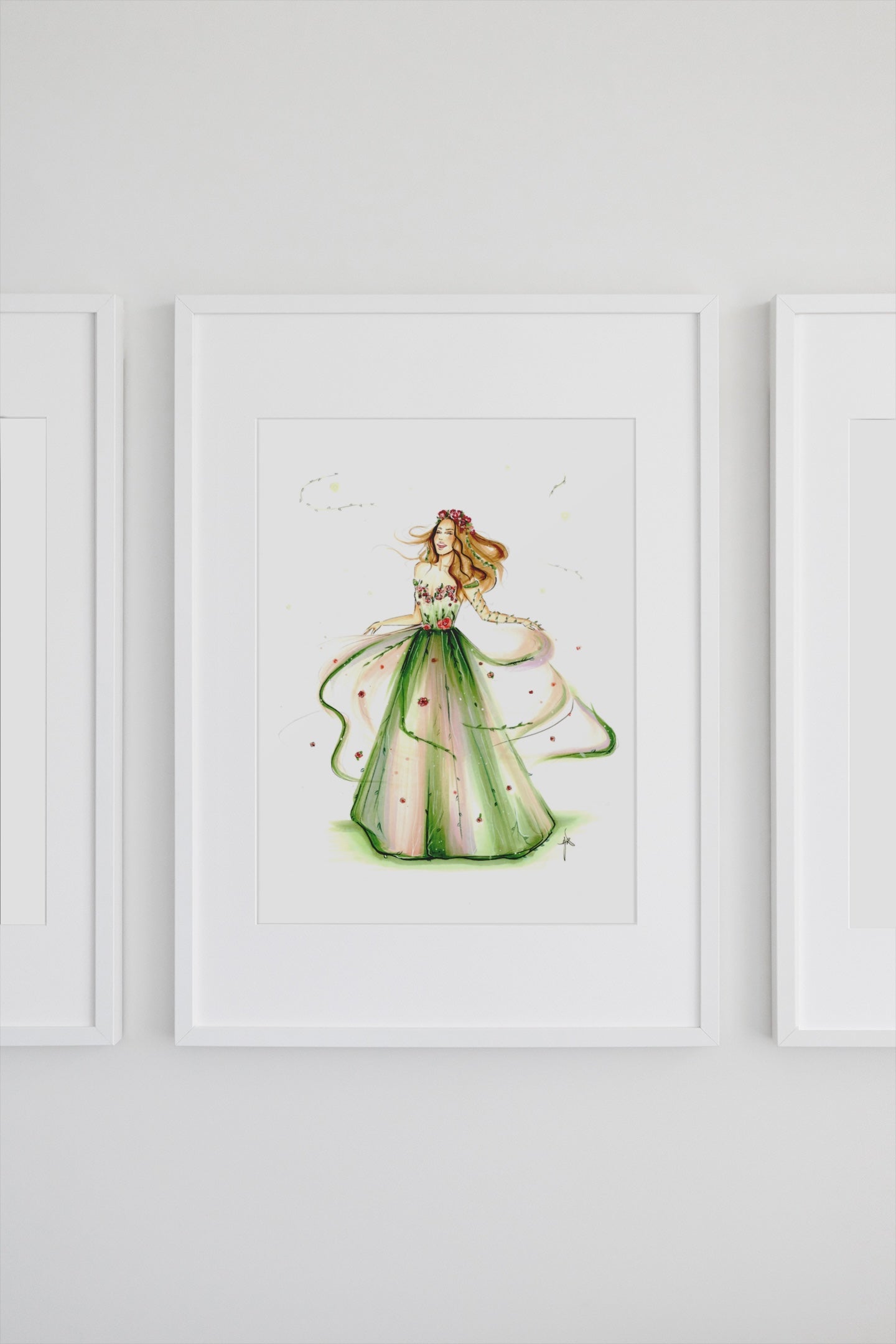A Spring Court Ball Gown Art Print