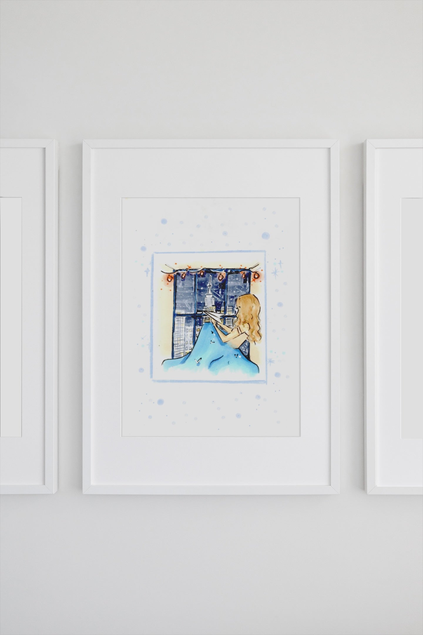 1989’s Christmas NY Skyline Art Print