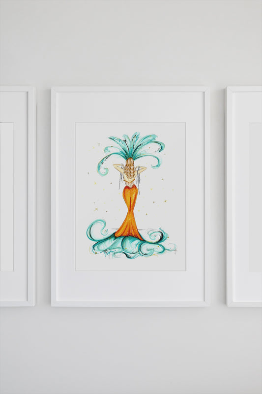 The Showgirl Ball Gown Album Art Print