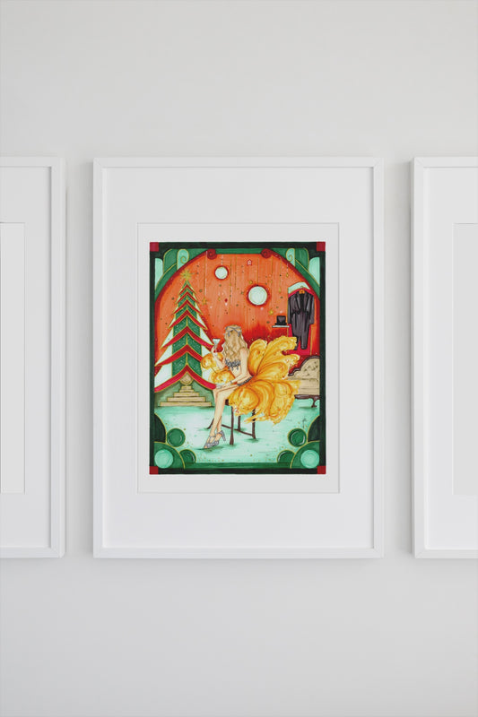 The Showgirls Christmas Art Print