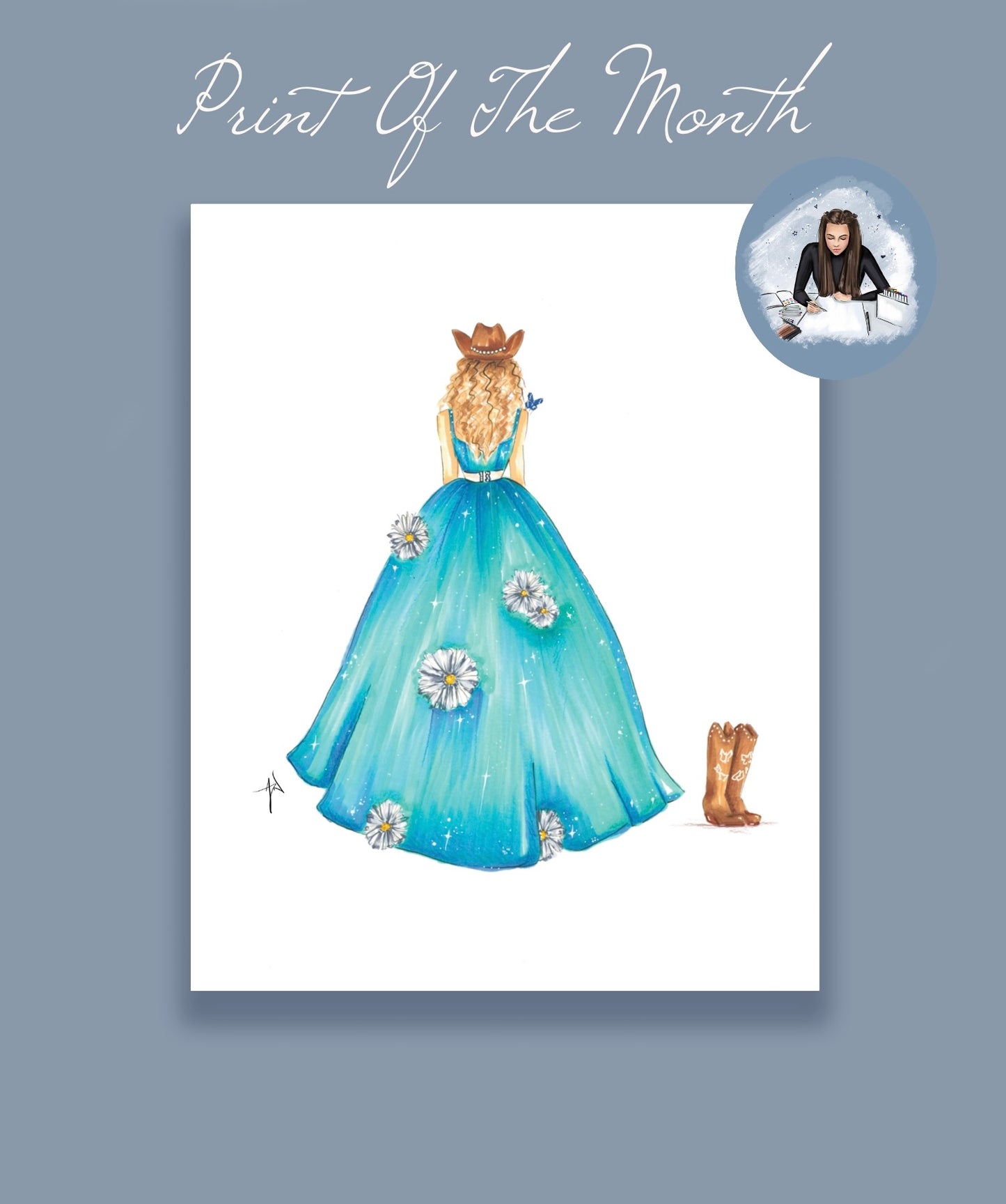 August Print Of The Month, Debut Ball Gown