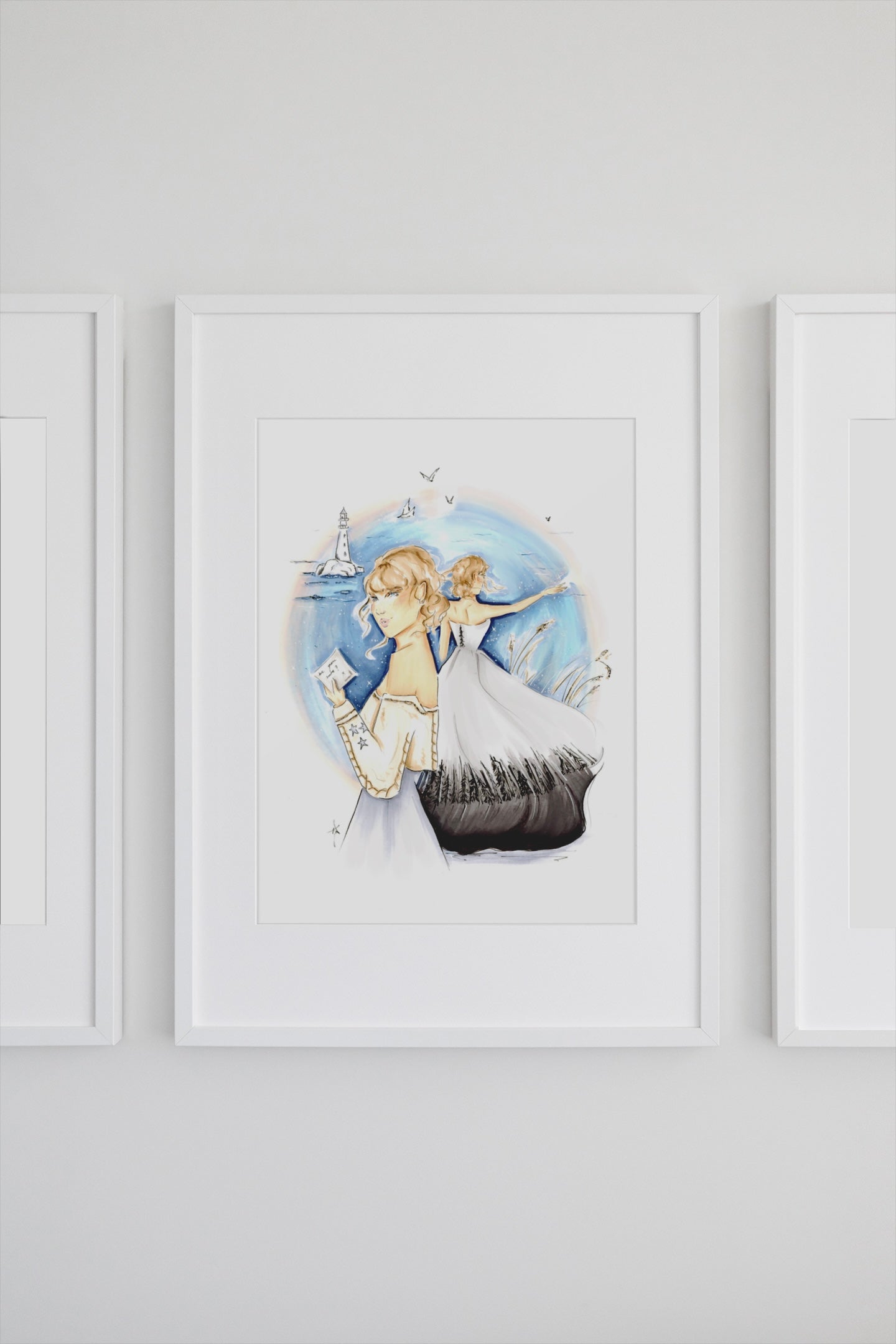 An August Story Art Print
