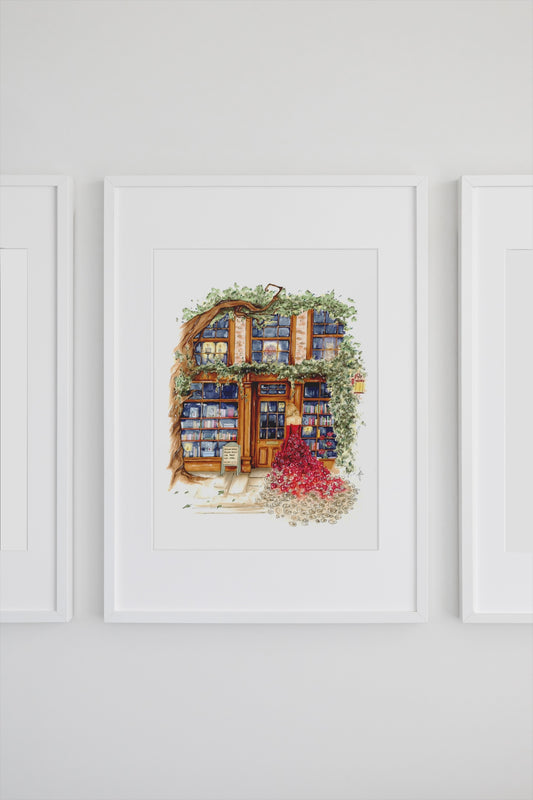 Red’s Book Shop Art Print