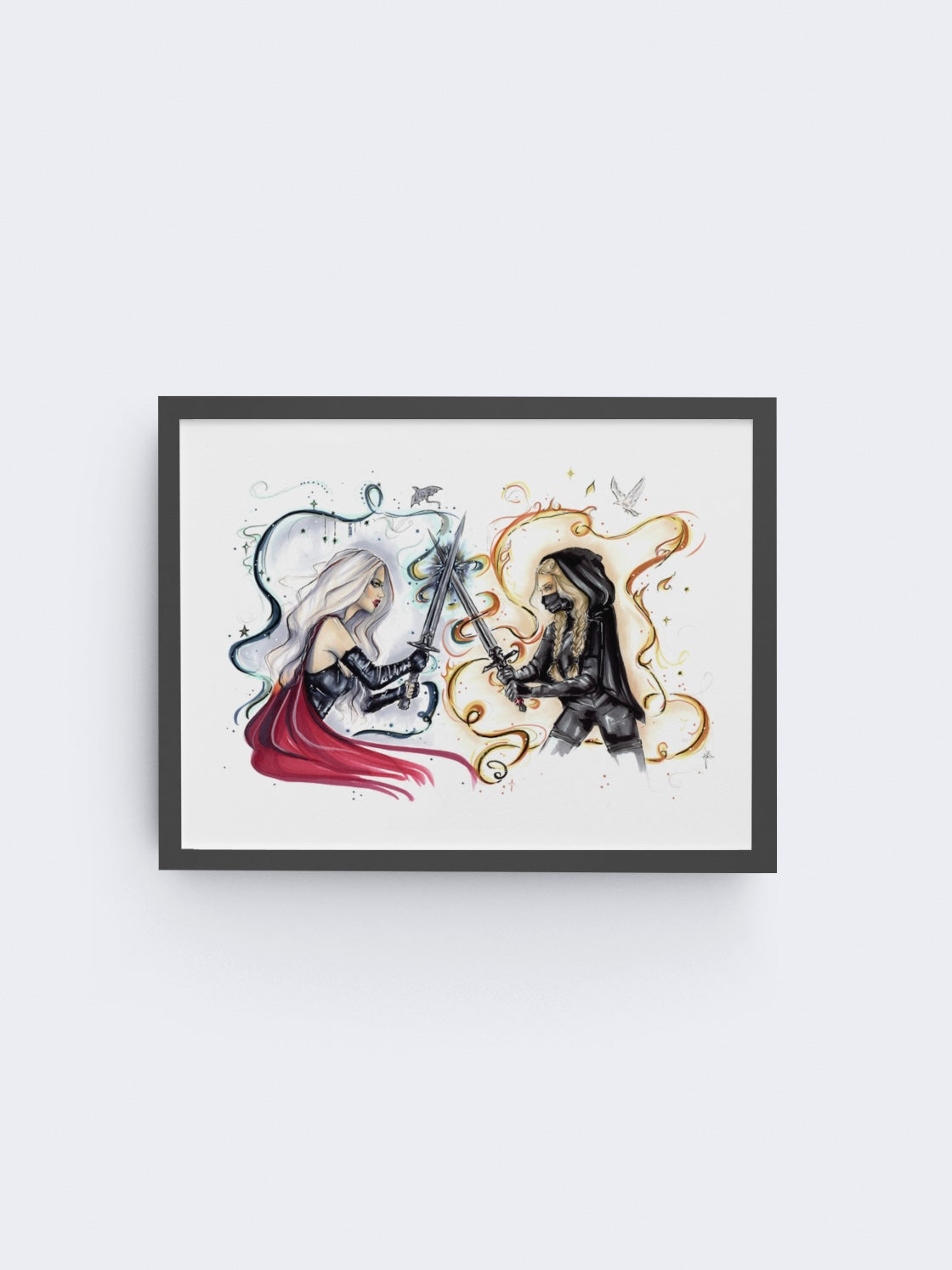 Fireheart vs Ironteeth Art Print