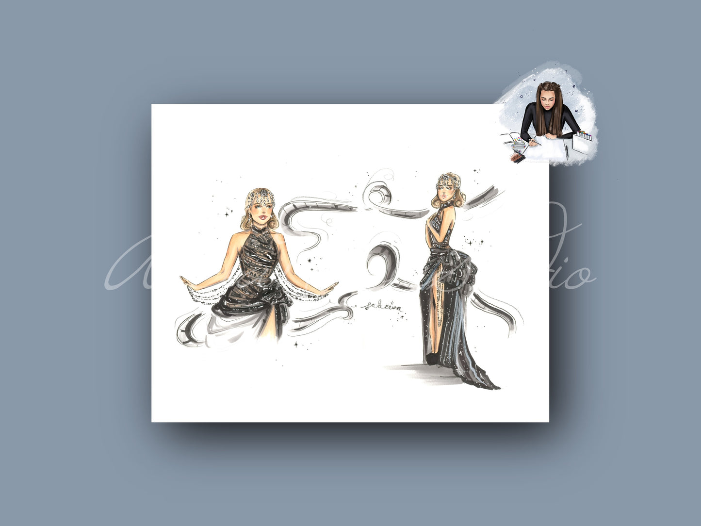 Lady in Film Art Print (SC Met)