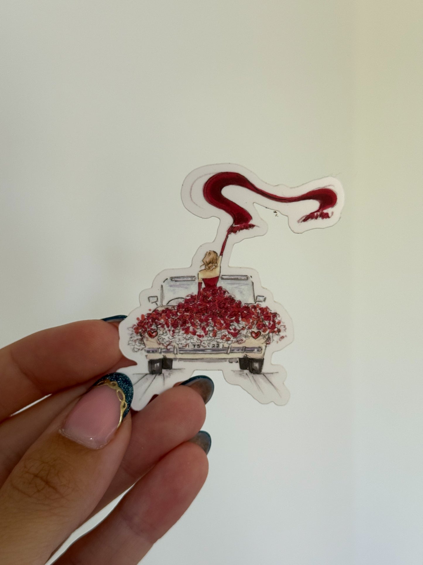 Reds Getaway Car Mini Sticker