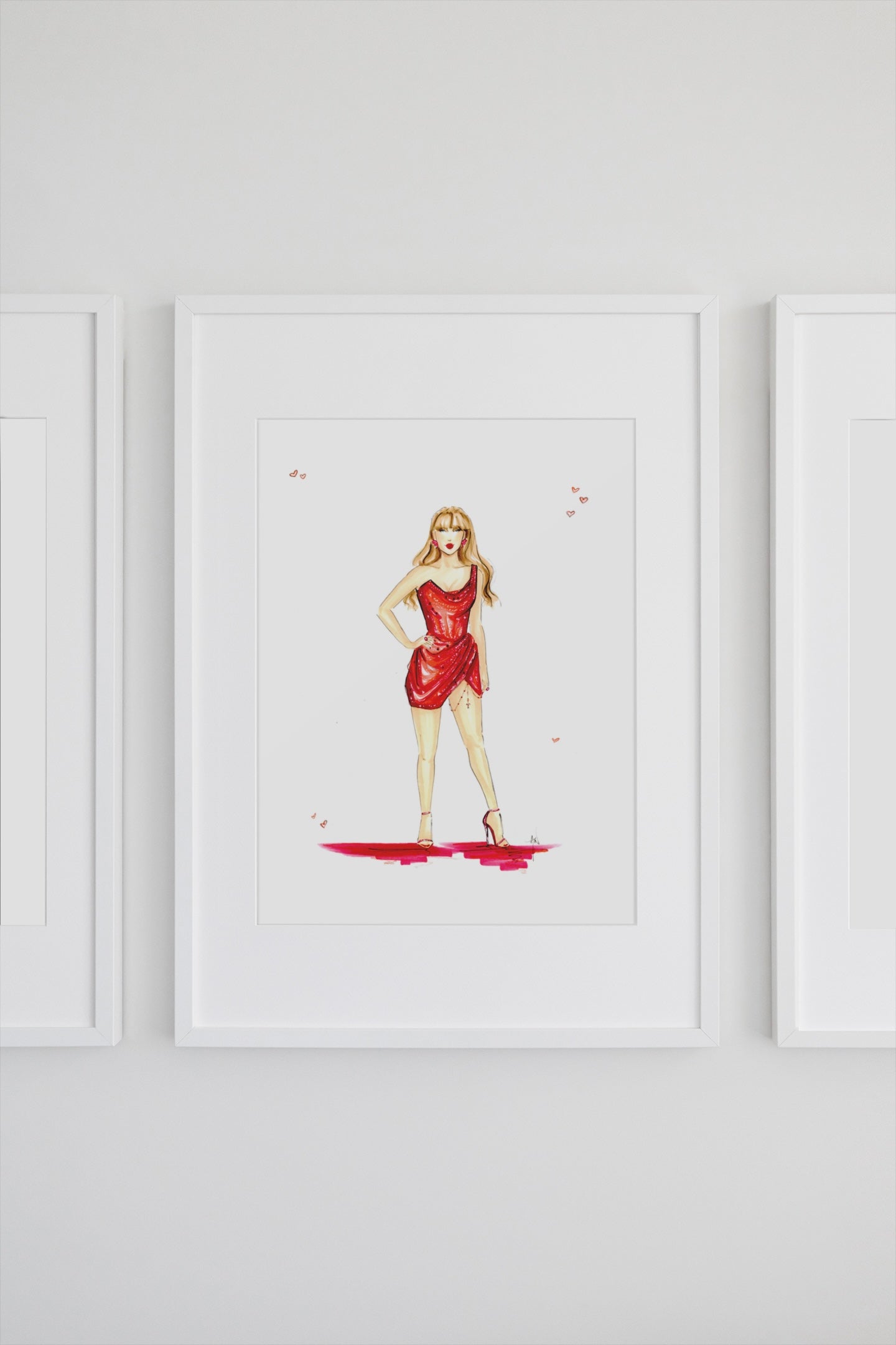 Sparkling Red Art Print image 1