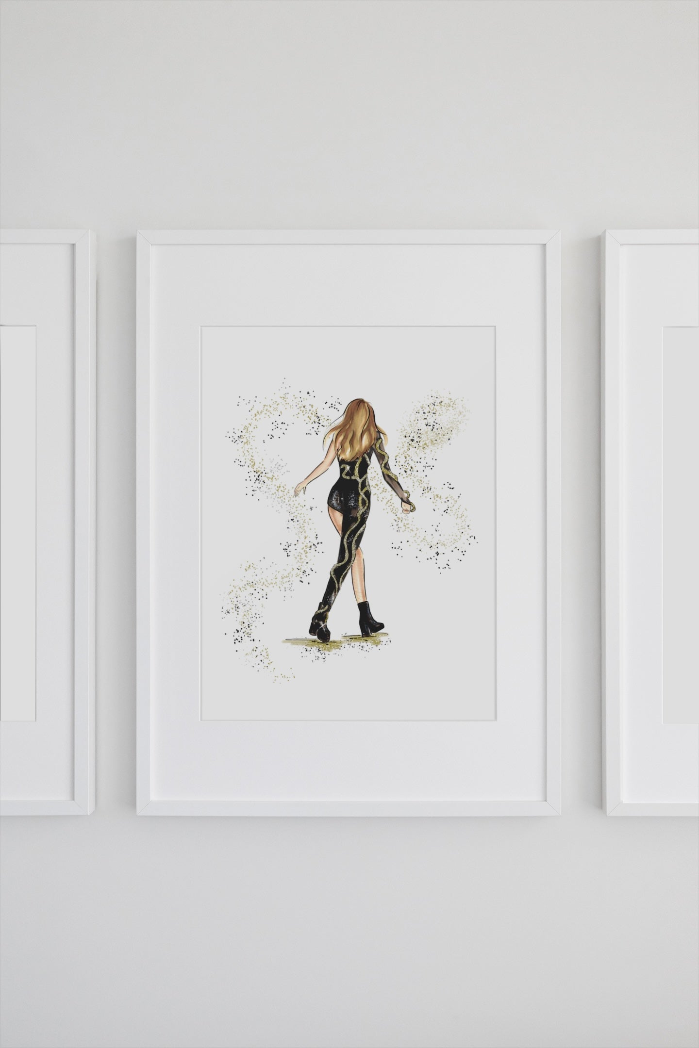 The Gold Snake Bodysuit Art Print image 1