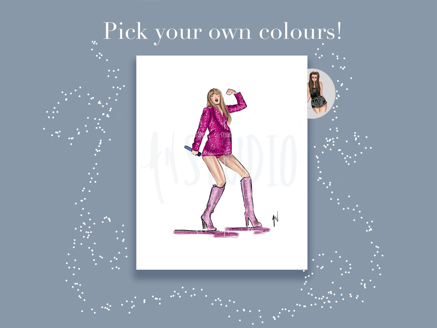 Custom The Boss Blazer Art Print image 0