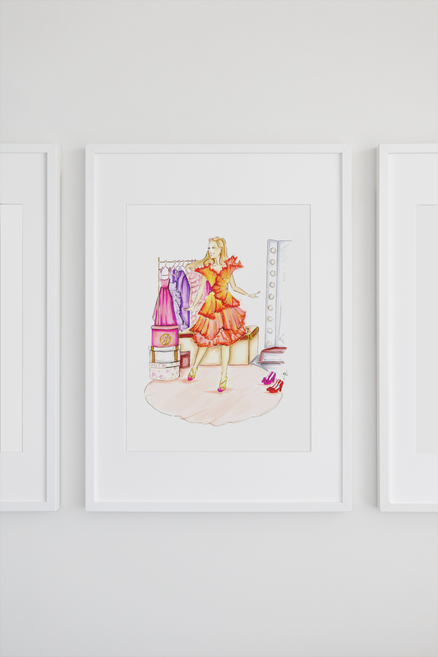 Getting Ready For The Ozdust Ball Art Print image 1