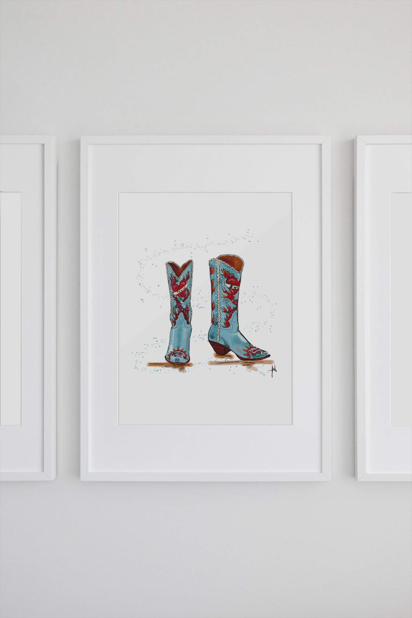 The Debut Boots Art Print image 1