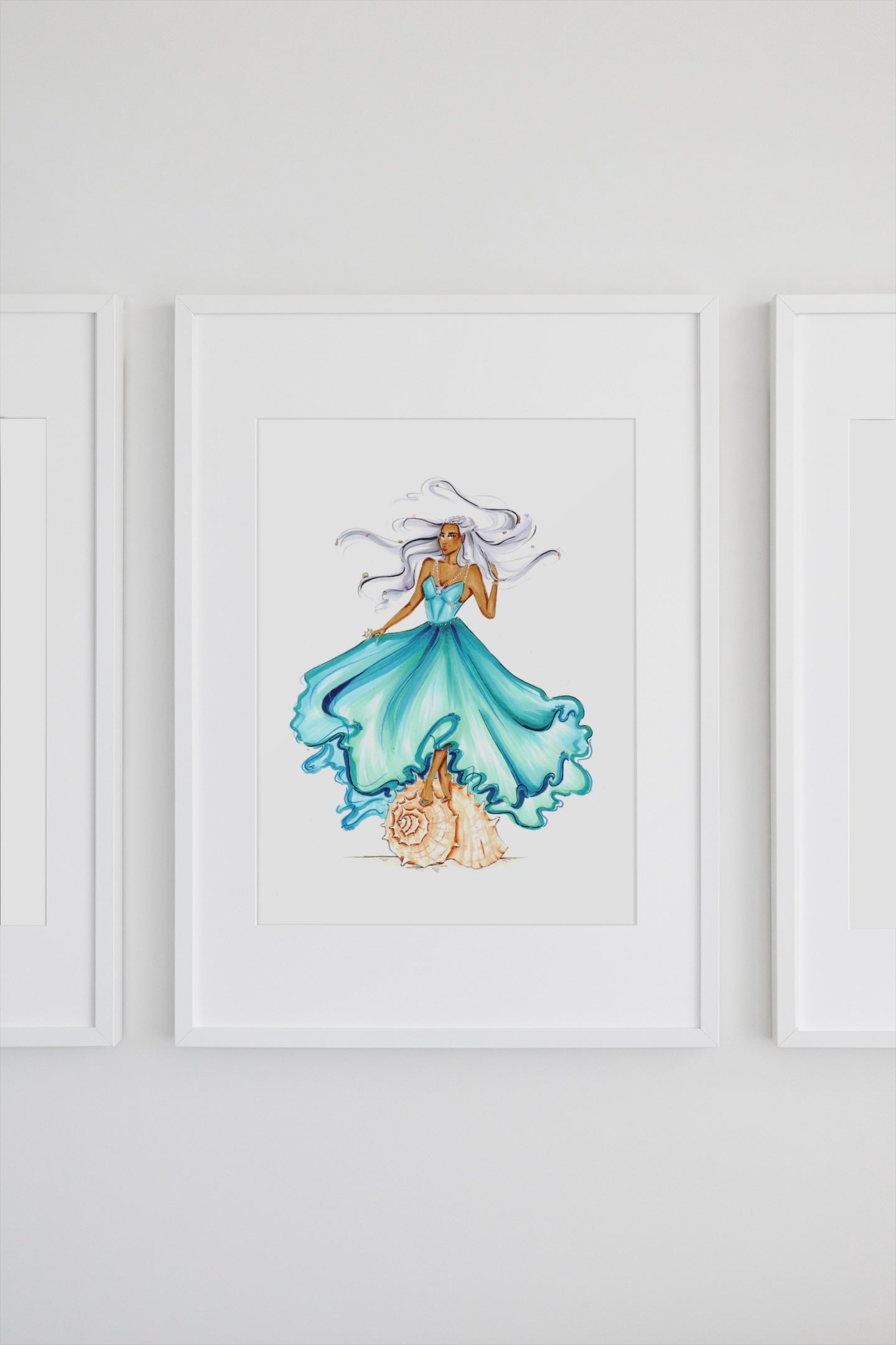 A Summer Court Ball Gown Art Print image 1