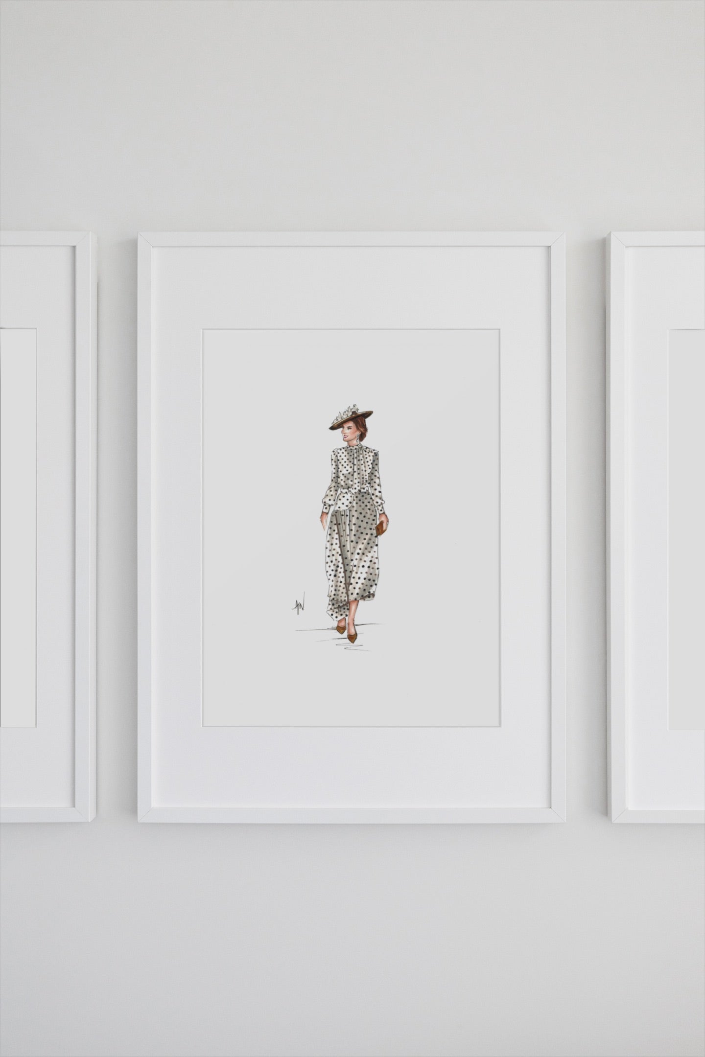 Kate's Polka Dots Art Print image 1