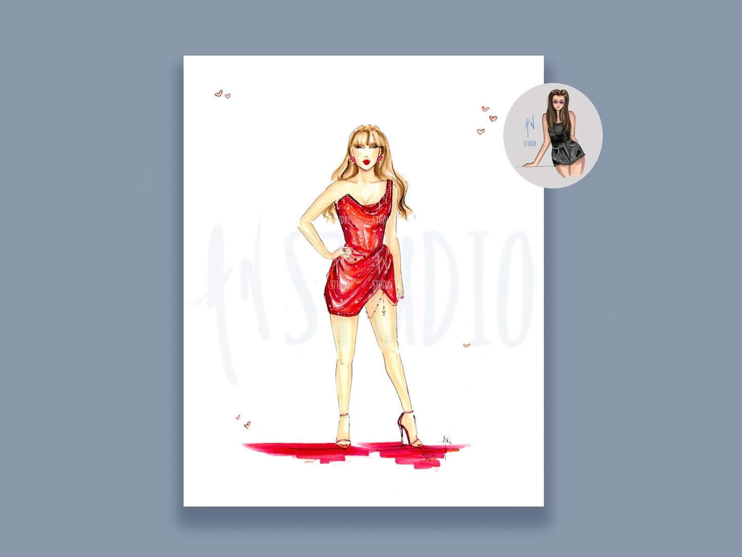 Sparkling Red Art Print image 0