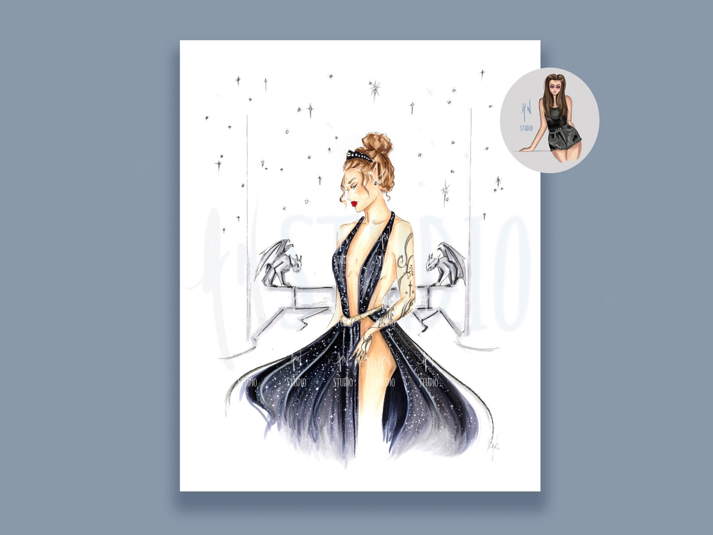 A Dress For The Court Of Nightmares Art Print image 0