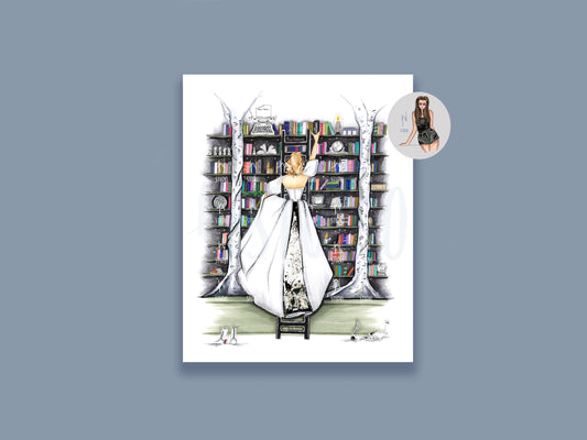 The Tortured Poets Library Art Print image 0