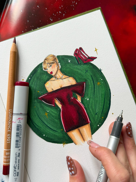 A Burgundy Moment Original Artwork