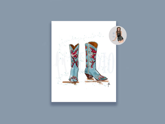 The Debut Boots Art Print image 0