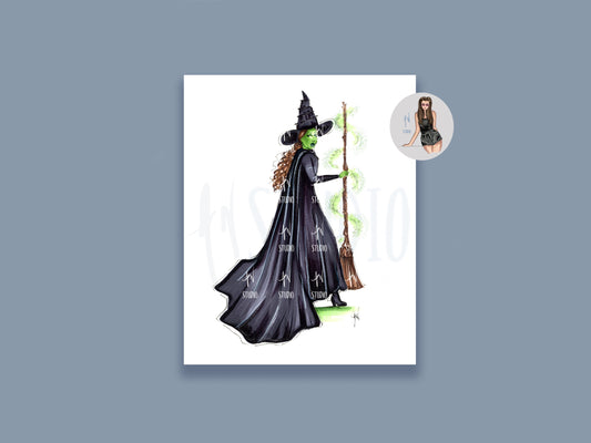 The Green Witch Art Print image 0