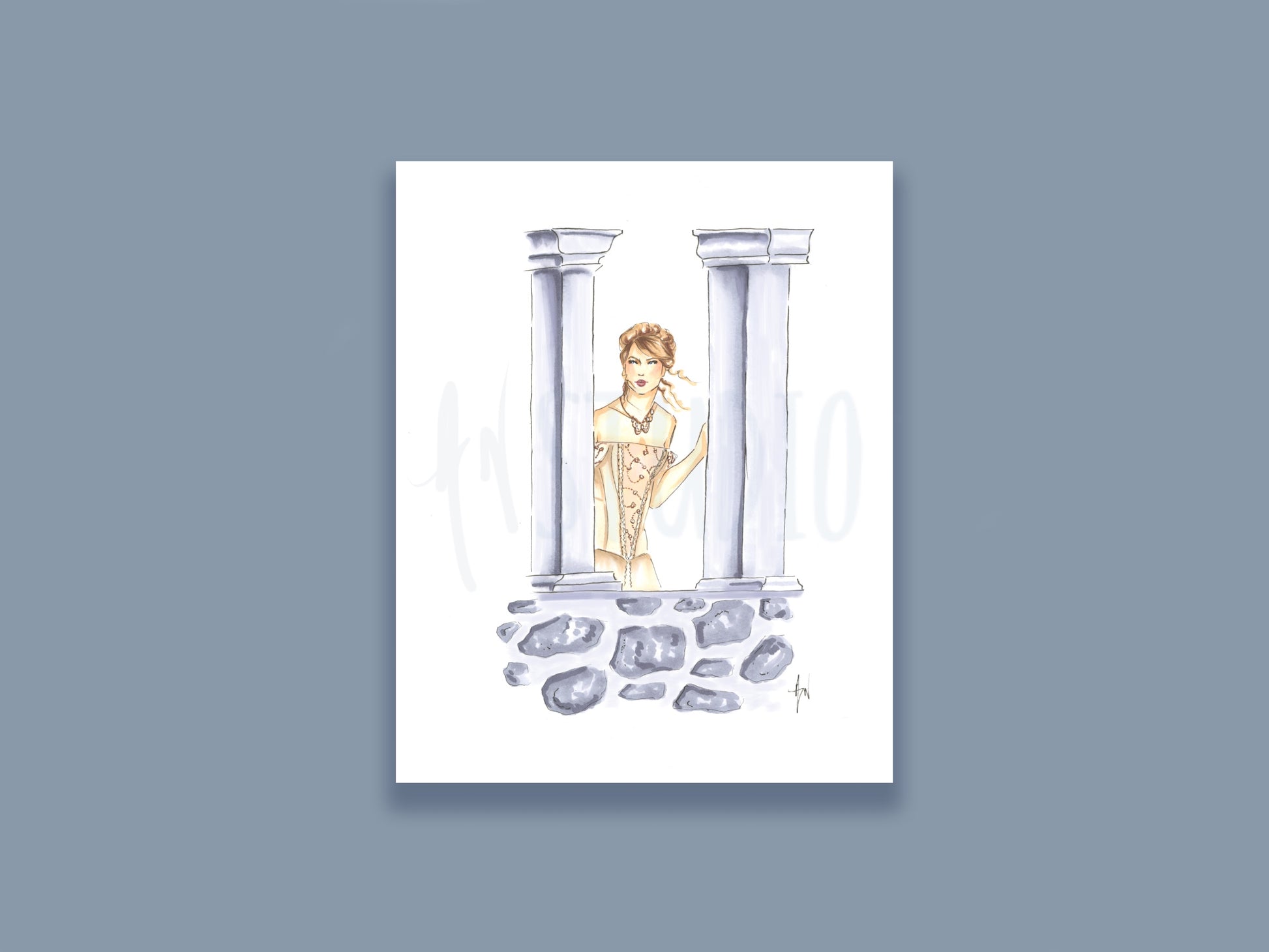 It's a Love Story Art Print image 0