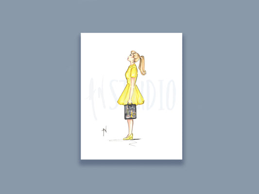 Billie In Barbie Art Print image 0