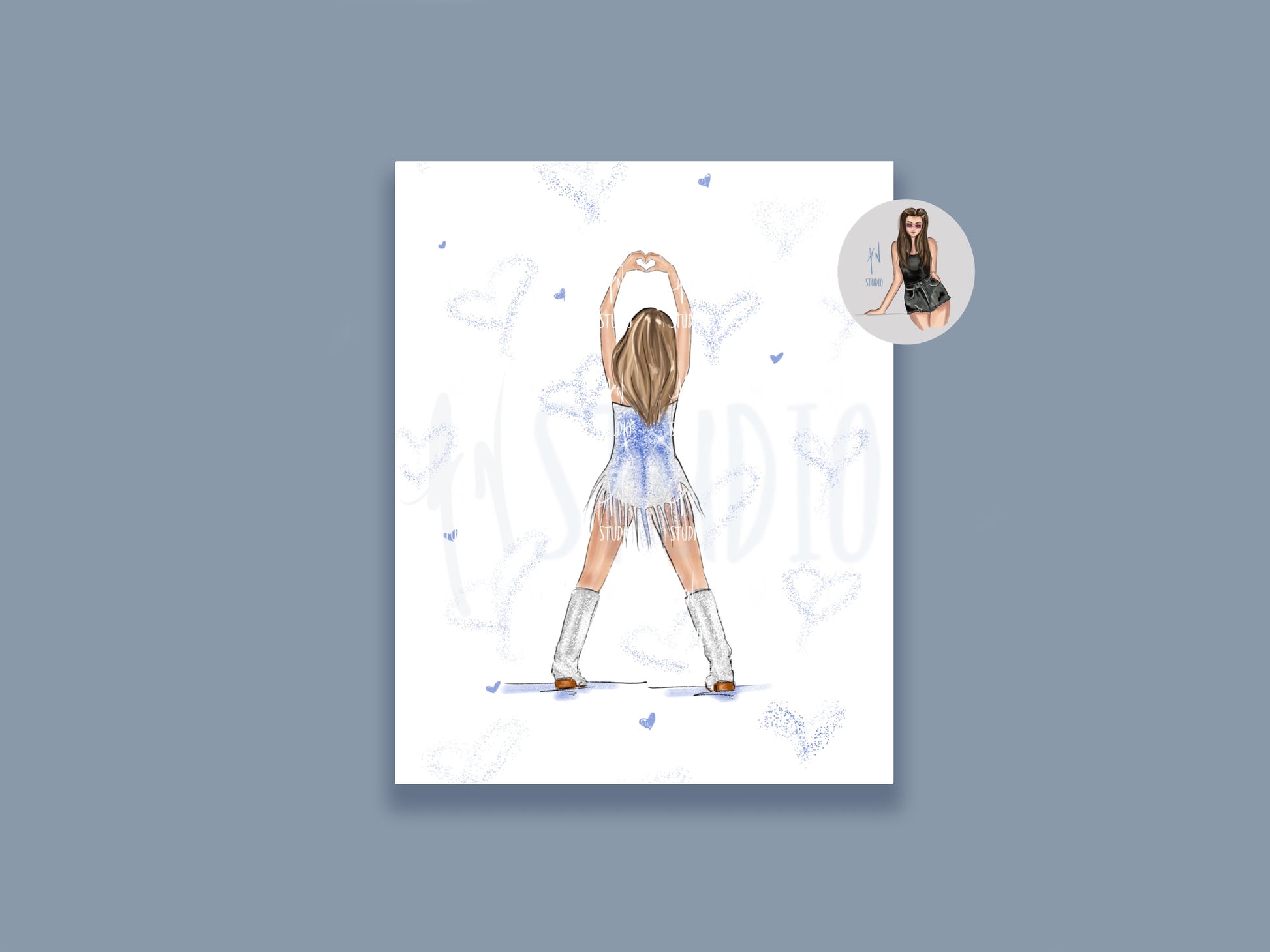Ice Tassels Outfit Art Print image 0