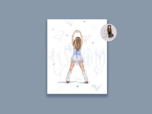 Ice Tassels Outfit Art Print image 0