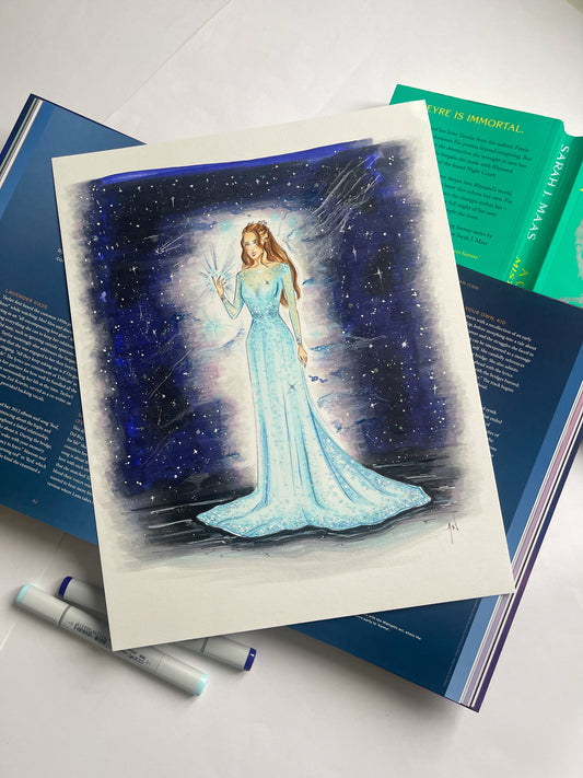 Starfall Dress Original Artwork