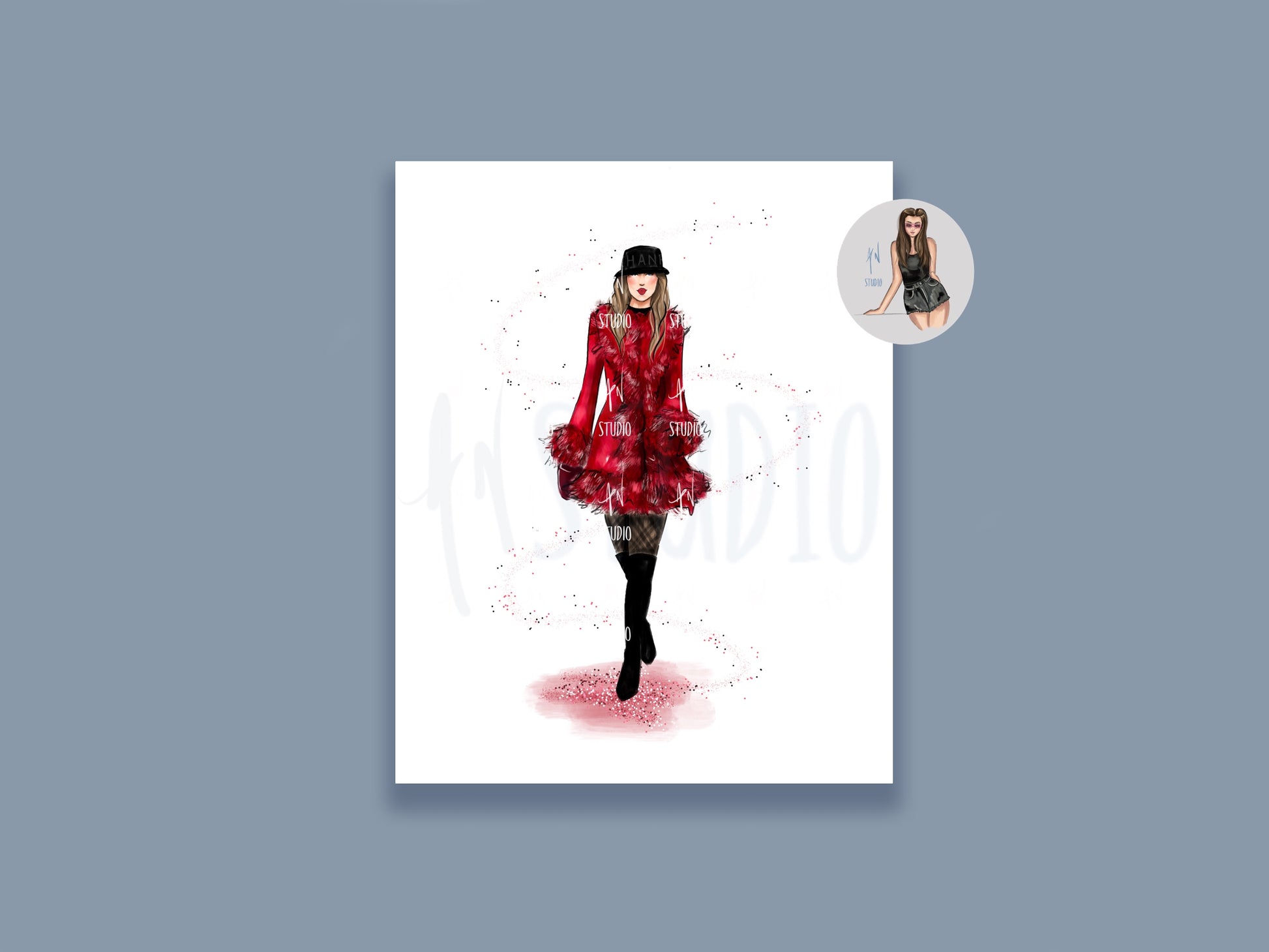 Boots & A Bucket Hat Art Print image 0