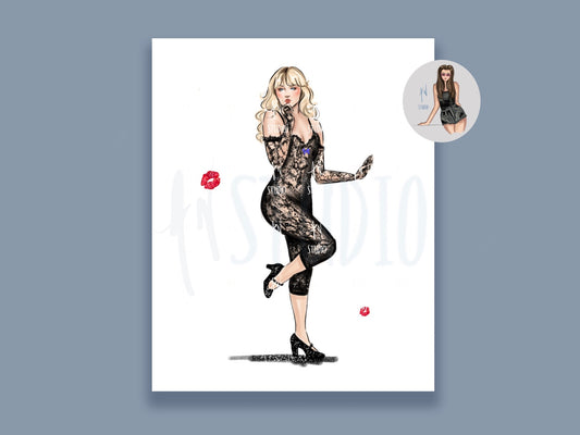 Pretty In Lace Art Print image 0
