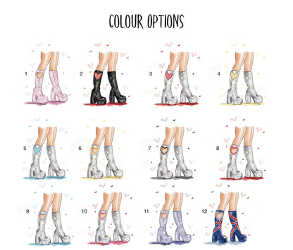 Steal Your Heart Boots Art Print image 1
