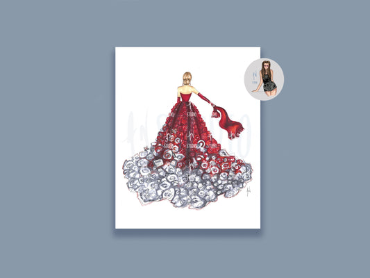 It was all Red Album Art Print image 0