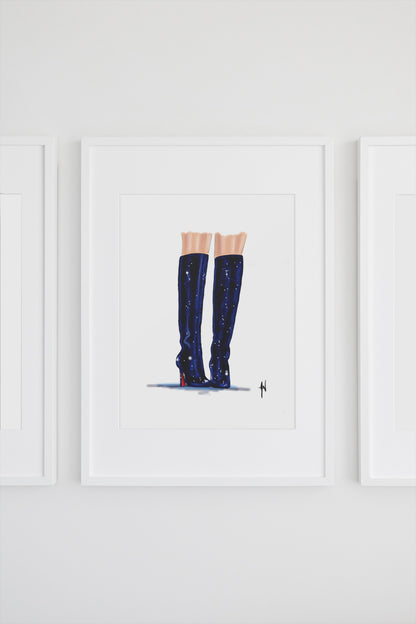 Meet Me At Midnights Boots Art Print image 1