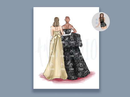 A Best Friends Night Out Art Print image 0