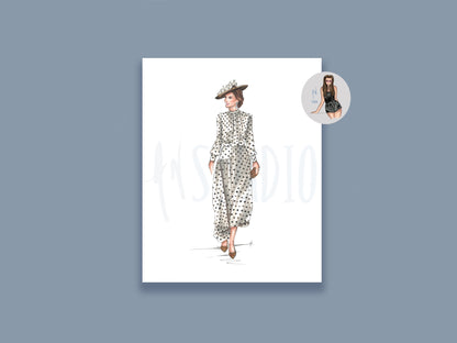Kate's Polka Dots Art Print image 0