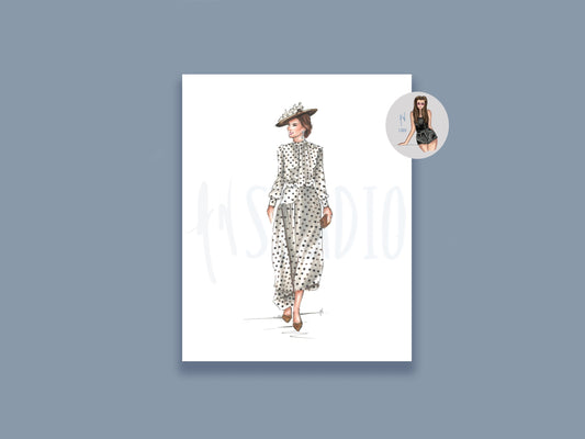 Kate's Polka Dots Art Print image 0