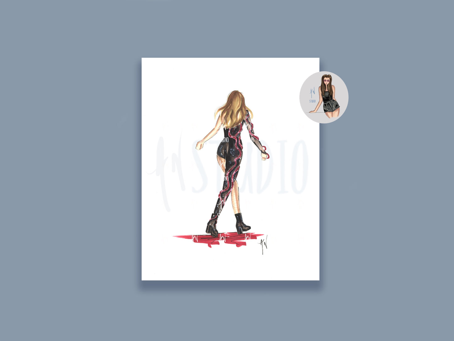 Snake Bodysuit Art Print image 0